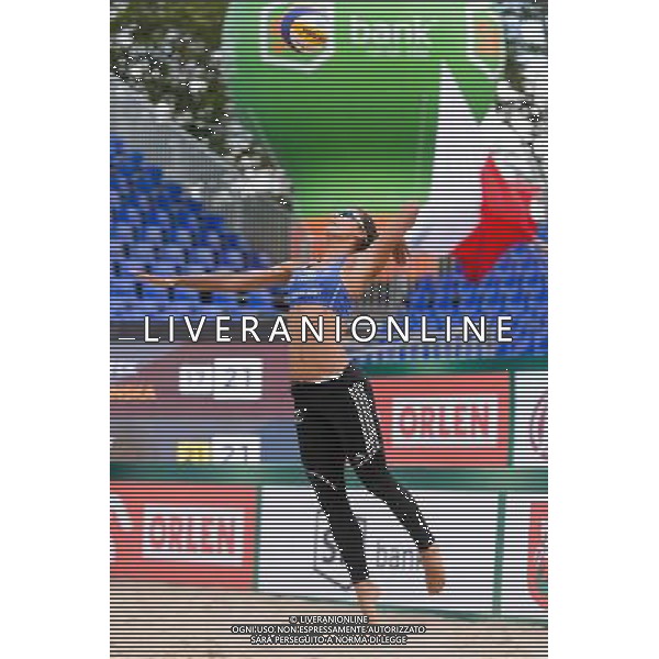 20.08.2014 - Stare Jablonki , siatkowka plazowa , beach volleyball , World Tour , FIVB Stare Jablonki Grand Slam 2014 , Polska (niebieskie) - Argentyna (biale) , Poland - Argentina N/Z Kinga Kolosinska Fot. Mariusz Palczynski / MPAimages.com/NEWSPIX.PL --- Newspix.pl /Agenzia Aldo Liverani sas - ITALY ONLY - Polonia - Argentina beach volley, World Tour, FIVB Grande Slam 2014 *** Local Caption *** www.newspix.pl mail us: info@newspix.pl call us: 0048 022 23 22 222 --- Polish Picture Agency by Ringier Axel Springer Poland