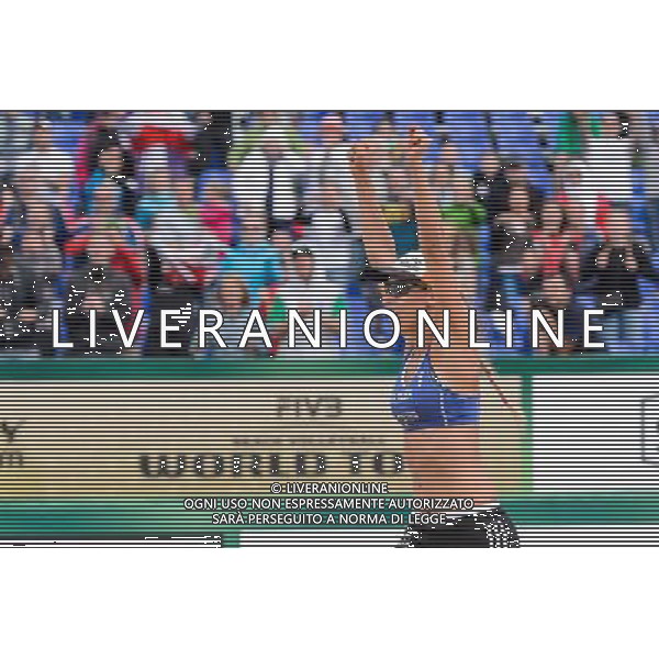 20.08.2014 - Stare Jablonki , siatkowka plazowa , beach volleyball , World Tour , FIVB Stare Jablonki Grand Slam 2014 , Polska (niebieskie) - Argentyna (biale) , Poland - Argentina N/Z Monika Brzostek Fot. Mariusz Palczynski / MPAimages.com/NEWSPIX.PL --- Newspix.pl /Agenzia Aldo Liverani sas - ITALY ONLY - Polonia - Argentina beach volley, World Tour, FIVB Grande Slam 2014 *** Local Caption *** www.newspix.pl mail us: info@newspix.pl call us: 0048 022 23 22 222 --- Polish Picture Agency by Ringier Axel Springer Poland