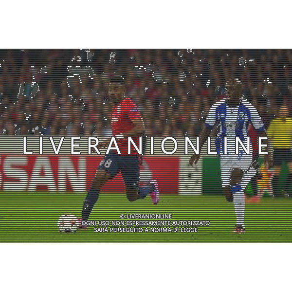 Salomon KALOU / Bruno MARTINS INDI - 20.08.2014 - Lille / Porto - Barrage Aller Champions League Photo : Dave Winter / Icon Sport AG ALDO LIVERANI SAS ONLY ITALY