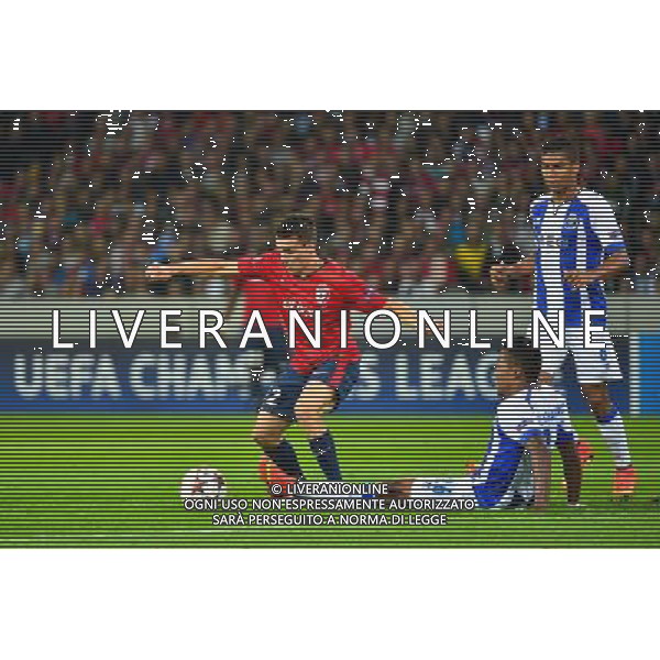Sebastien CORCHIA / Alex SANDRO - 20.08.2014 - Lille / Porto - Barrage Aller Champions League Photo : Dave Winter / Icon Sport AG ALDO LIVERANI SAS ONLY ITALY