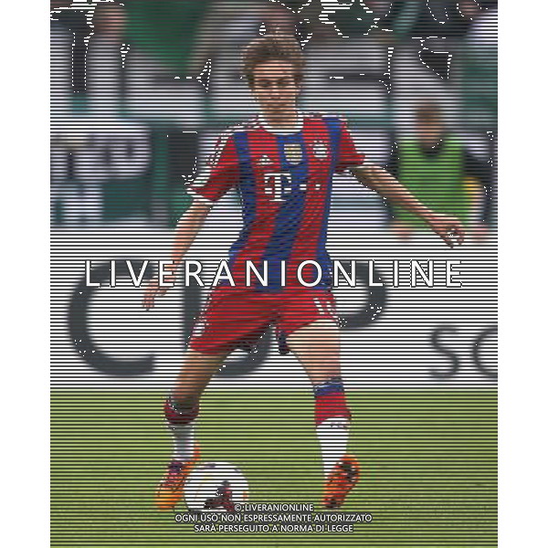 firo : 17.08.2014 Fu§ball, 2.Bundesliga, DFB-Pokal, DFB Pokal, 1.Runde, Saison 2014/2015, Preu§en Preussen MŸnster Muenster - FCB FC Bayern MŸnchen Muenchen 1:4 FCB Gianluca Gaudino, Einzelaktion $worldrights,Es gelten unsere AGB, einsehbar auf www.firosportphoto.de, copyright by firo sportphoto: Coesfelder Str. 207 D-48249 DŸlmen www.firosportphoto.de mail@firosportphoto.de (V o l k s b a n k B o c h u m - W i t t e n ) BLZ.: 430 601 29 Kt. Nr.: 341 117 100 Tel:Ê +49-2594-9916004 Fax:Ê+49-2594-9916005 AG ALDO LIVERANI SAS ONLY ITALY