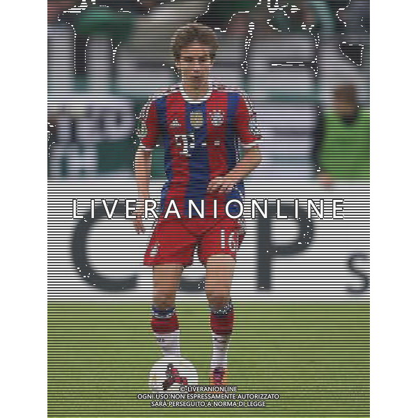 firo : 17.08.2014 Fu§ball, 2.Bundesliga, DFB-Pokal, DFB Pokal, 1.Runde, Saison 2014/2015, Preu§en Preussen MŸnster Muenster - FCB FC Bayern MŸnchen Muenchen 1:4 FCB Gianluca Gaudino, Einzelaktion $worldrights,Es gelten unsere AGB, einsehbar auf www.firosportphoto.de, copyright by firo sportphoto: Coesfelder Str. 207 D-48249 DŸlmen www.firosportphoto.de mail@firosportphoto.de (V o l k s b a n k B o c h u m - W i t t e n ) BLZ.: 430 601 29 Kt. Nr.: 341 117 100 Tel:Ê +49-2594-9916004 Fax:Ê+49-2594-9916005 AG ALDO LIVERANI SAS ONLY ITALY