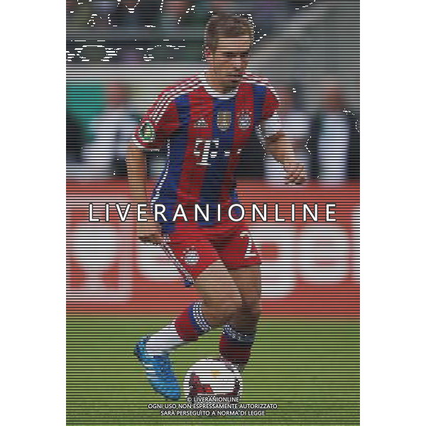 firo : 17.08.2014 Fu§ball, 2.Bundesliga, DFB-Pokal, DFB Pokal, 1.Runde, Saison 2014/2015, Preu§en Preussen MŸnster Muenster - FCB FC Bayern MŸnchen Muenchen 1:4 FCB Philipp Lahm, Einzelaktion $worldrights,Es gelten unsere AGB, einsehbar auf www.firosportphoto.de, copyright by firo sportphoto: Coesfelder Str. 207 D-48249 DŸlmen www.firosportphoto.de mail@firosportphoto.de (V o l k s b a n k B o c h u m - W i t t e n ) BLZ.: 430 601 29 Kt. Nr.: 341 117 100 Tel:Ê +49-2594-9916004 Fax:Ê+49-2594-9916005 AG ALDO LIVERANI SAS ONLY ITALY