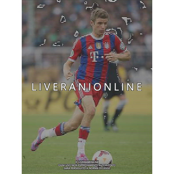 firo : 17.08.2014 Fu§ball, 2.Bundesliga, DFB-Pokal, DFB Pokal, 1.Runde, Saison 2014/2015, Preu§en Preussen MŸnster Muenster - FCB FC Bayern MŸnchen Muenchen 1:4 FCB Thomas MŸller Mueller, Einzelaktion $worldrights,Es gelten unsere AGB, einsehbar auf www.firosportphoto.de, copyright by firo sportphoto: Coesfelder Str. 207 D-48249 DŸlmen www.firosportphoto.de mail@firosportphoto.de (V o l k s b a n k B o c h u m - W i t t e n ) BLZ.: 430 601 29 Kt. Nr.: 341 117 100 Tel:Ê +49-2594-9916004 Fax:Ê+49-2594-9916005 AG ALDO LIVERANI SAS ONLY ITALY