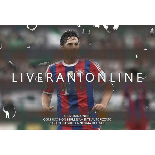 firo : 17.08.2014 Fu§ball, 2.Bundesliga, DFB-Pokal, DFB Pokal, 1.Runde, Saison 2014/2015, Preu§en Preussen MŸnster Muenster - FCB FC Bayern MŸnchen Muenchen 1:4 FCB Claudio Pizarro, halbe figur $worldrights,Es gelten unsere AGB, einsehbar auf www.firosportphoto.de, copyright by firo sportphoto: Coesfelder Str. 207 D-48249 DŸlmen www.firosportphoto.de mail@firosportphoto.de (V o l k s b a n k B o c h u m - W i t t e n ) BLZ.: 430 601 29 Kt. Nr.: 341 117 100 Tel:Ê +49-2594-9916004 Fax:Ê+49-2594-9916005 AG ALDO LIVERANI SAS ONLY ITALY