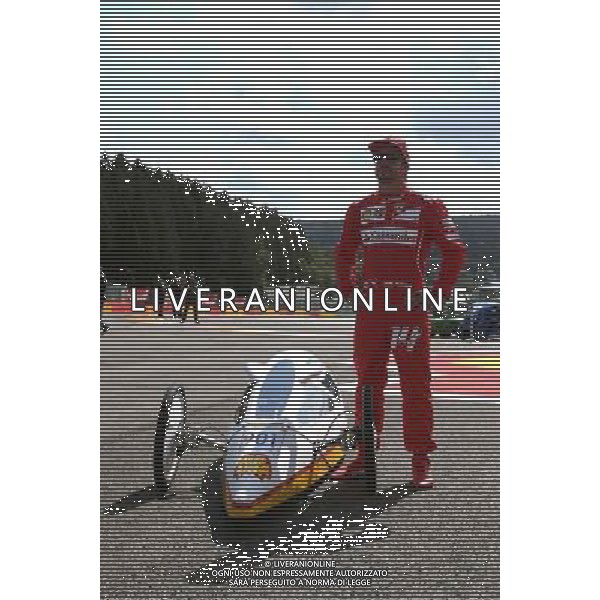 Fernando Alonso (ESP), Scuderia Ferrari drives a car from the Shell Eco Marathon 21.08.2014. Formula 1 World Championship, Rd 12, Belgian Grand Prix, Spa Francorchamps, Belgium, Preparation Day. AG ALDO LIVERANI SAS ONLY ITALY