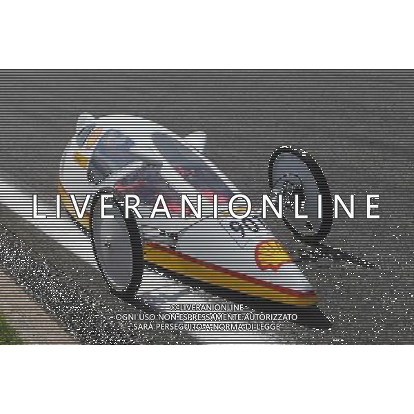 Fernando Alonso (ESP), Scuderia Ferrari drives a car from the Shell Eco Marathon 21.08.2014. Formula 1 World Championship, Rd 12, Belgian Grand Prix, Spa Francorchamps, Belgium, Preparation Day. AG ALDO LIVERANI SAS ONLY ITALY