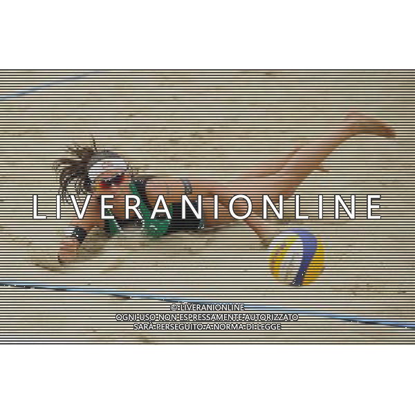 21.08.2014 - Stare Jablonki , siatkowka plazowa , beach volleyball , World Tour , FIVB Stare Jablonki Grand Slam 2014 , Brazylia (czerwone) - Wlochy (zielone) , Brazil (red) - Italy (green) N/Z Marta Menegatti Fot. Karol Bartnik / MPAimages.com/NEWSPIX.PL --- Newspix.pl /Agenzia Aldo Liverani sas - ITALY ONLY - Brasile - Italia beach volley femminile, World Tour, FIVB Stare Jablonki Grande Slam 2014 *** Local Caption *** www.newspix.pl mail us: info@newspix.pl call us: 0048 022 23 22 222 --- Polish Picture Agency by Ringier Axel Springer Poland