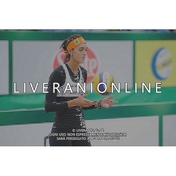 21.08.2014 - Stare Jablonki , siatkowka plazowa , beach volleyball , World Tour , FIVB Stare Jablonki Grand Slam 2014 , Brazylia (biale) - Polskia (niebieskie) , Brazil (white) - Poland (blue) N/Z Fernanda Alves Fot. Karol Bartnik / MPAimages.com/NEWSPIX.PL --- Newspix.pl /Agenzia Aldo Liverani sas - ITALY ONLY - Brasile - Polonia beach volley femminile World Tour, FIVB Stare Jablonki Grande Slam 2014 *** Local Caption *** www.newspix.pl mail us: info@newspix.pl call us: 0048 022 23 22 222 --- Polish Picture Agency by Ringier Axel Springer Poland