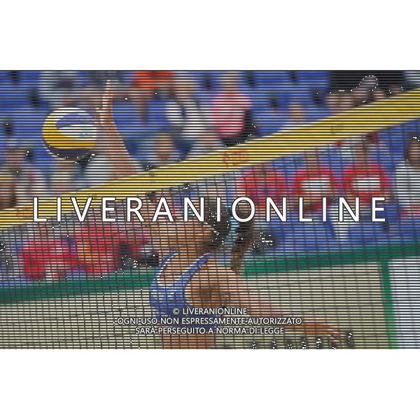 21.08.2014 - Stare Jablonki , siatkowka plazowa , beach volleyball , World Tour , FIVB Stare Jablonki Grand Slam 2014 , Brazylia (biale) - Polskia (niebieskie) , Brazil (white) - Poland (blue) N/Z Kinga Kolosinska Fot. Karol Bartnik / MPAimages.com/NEWSPIX.PL --- Newspix.pl /Agenzia Aldo Liverani sas - ITALY ONLY - Brasile - Polonia beach volley femminile World Tour, FIVB Stare Jablonki Grande Slam 2014 *** Local Caption *** www.newspix.pl mail us: info@newspix.pl call us: 0048 022 23 22 222 --- Polish Picture Agency by Ringier Axel Springer Poland