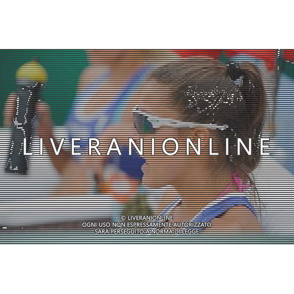 21.08.2014 - Stare Jablonki , siatkowka plazowa , beach volleyball , World Tour , FIVB Stare Jablonki Grand Slam 2014 , Brazylia (biale) - Polskia (niebieskie) , Brazil (white) - Poland (blue) N/Z Kinga Kolosinska Fot. Karol Bartnik / MPAimages.com/NEWSPIX.PL --- Newspix.pl /Agenzia Aldo Liverani sas - ITALY ONLY - Brasile - Polonia beach volley femminile World Tour, FIVB Stare Jablonki Grande Slam 2014 *** Local Caption *** www.newspix.pl mail us: info@newspix.pl call us: 0048 022 23 22 222 --- Polish Picture Agency by Ringier Axel Springer Poland