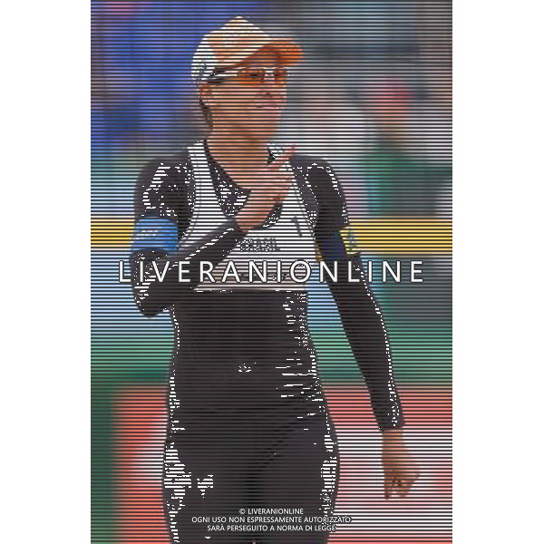 21.08.2014 - Stare Jablonki , siatkowka plazowa , beach volleyball , World Tour , FIVB Stare Jablonki Grand Slam 2014 , Brazylia (biale) - Polska (niebieskie) , Brazil - Poland N/Z Taiana Lima Fot. Mariusz Palczynski / MPAimages.com/NEWSPIX.PL --- Newspix.pl /Agenzia Aldo Liverani sas - ITALY ONLY - Brasile - Polonia beach volley femminile World Tour, FIVB Stare Jablonki Grande Slam 2014 *** Local Caption *** www.newspix.pl mail us: info@newspix.pl call us: 0048 022 23 22 222 --- Polish Picture Agency by Ringier Axel Springer Poland