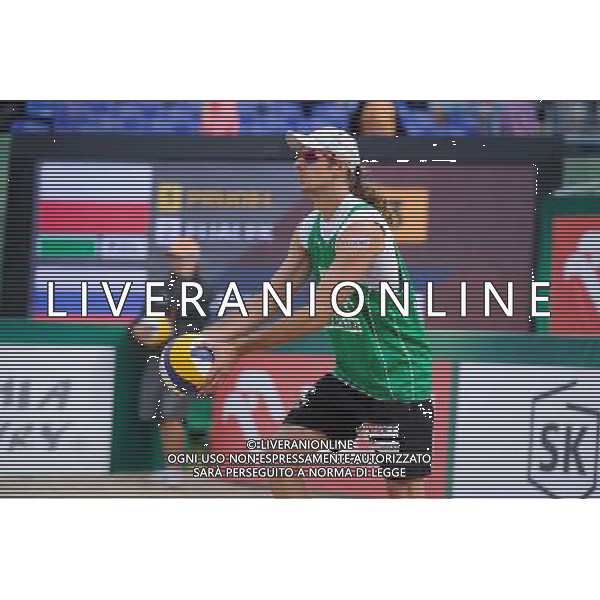 21.08.2014 - Stare Jablonki , siatkowka plazowa , beach volleyball , World Tour , FIVB Stare Jablonki Grand Slam 2014 , Polska (zielone) - Rosja (niebieskie) , Poland (green) - Russia (blue) N/Z Mariusz Prudel Fot. Karol Bartnik / MPAimages.com/NEWSPIX.PL --- Newspix.pl /Agenzia Aldo Liverani sas - ITALY ONLY - Polonia - Russia beach volley maschile, World Tour, FIVB Stare Jablonki Grande Slam 2014 *** Local Caption *** www.newspix.pl mail us: info@newspix.pl call us: 0048 022 23 22 222 --- Polish Picture Agency by Ringier Axel Springer Poland