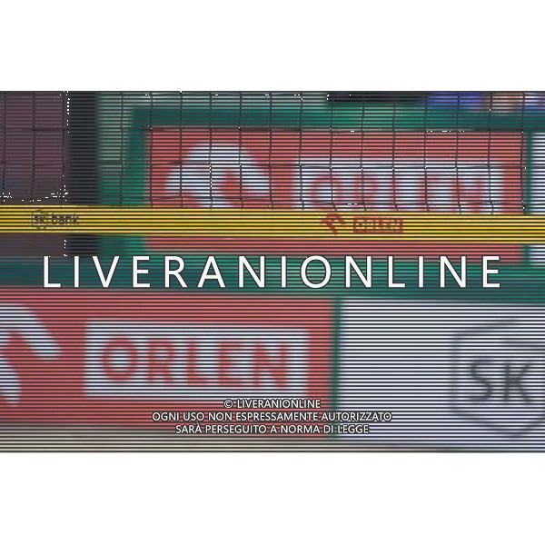 21.08.2014 - Stare Jablonki , siatkowka plazowa , beach volleyball , World Tour , FIVB Stare Jablonki Grand Slam 2014 , Polska (zielone) - Rosja (niebieskie) , Poland (green) - Russia (blue) N/Z Orlen , sponsor Fot. Karol Bartnik / MPAimages.com/NEWSPIX.PL --- Newspix.pl /Agenzia Aldo Liverani sas - ITALY ONLY - Polonia - Russia beach volley maschile, World Tour, FIVB Stare Jablonki Grande Slam 2014 *** Local Caption *** www.newspix.pl mail us: info@newspix.pl call us: 0048 022 23 22 222 --- Polish Picture Agency by Ringier Axel Springer Poland