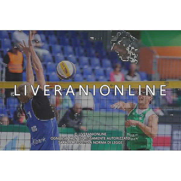 21.08.2014 - Stare Jablonki , siatkowka plazowa , beach volleyball , World Tour , FIVB Stare Jablonki Grand Slam 2014 , Polska (zielone) - Rosja (niebieskie) , Poland (green) - Russia (blue) N/Z Dmitri Barsouk , Grzegorz Fijalek Fot. Karol Bartnik / MPAimages.com/NEWSPIX.PL --- Newspix.pl /Agenzia Aldo Liverani sas - ITALY ONLY - Polonia - Russia beach volley maschile, World Tour, FIVB Stare Jablonki Grande Slam 2014 *** Local Caption *** www.newspix.pl mail us: info@newspix.pl call us: 0048 022 23 22 222 --- Polish Picture Agency by Ringier Axel Springer Poland
