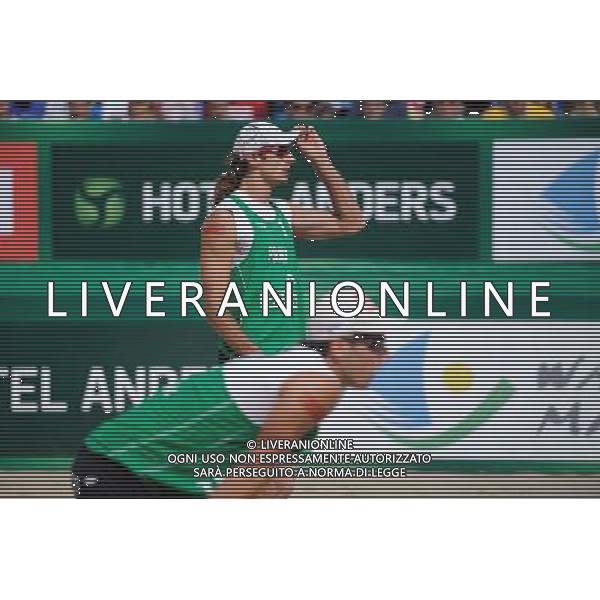 21.08.2014 - Stare Jablonki , siatkowka plazowa , beach volleyball , World Tour , FIVB Stare Jablonki Grand Slam 2014 , Polska (zielone) - Rosja (niebieskie) , Poland (green) - Russia (blue) N/Z Mariusz Prudel Fot. Karol Bartnik / MPAimages.com/NEWSPIX.PL --- Newspix.pl /Agenzia Aldo Liverani sas - ITALY ONLY - Polonia - Russia beach volley maschile, World Tour, FIVB Stare Jablonki Grande Slam 2014 *** Local Caption *** www.newspix.pl mail us: info@newspix.pl call us: 0048 022 23 22 222 --- Polish Picture Agency by Ringier Axel Springer Poland