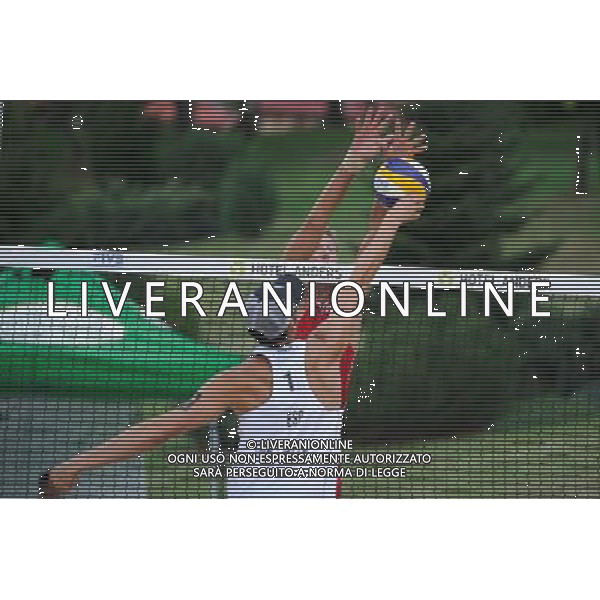 22.08.2014 - Stare Jablonki , siatkowka plazowa , beach volleyball , World Tour , FIVB Stare Jablonki Grand Slam 2014 , Hiszpania (biale) - Rosja (czerwone) , Spain (white) - Russia (red) N/Z Pablo Herrera Allepuz Fot. Karol Bartnik / MPAimages.com/NEWSPIX.PL --- Newspix.pl /Agenzia Aldo Liverani sas - ITALY ONLY - Spagna - Russia beach volley maschile, World Tour, FIVB Stare Jablonki Grande Slam 2014 *** Local Caption *** www.newspix.pl mail us: info@newspix.pl call us: 0048 022 23 22 222 --- Polish Picture Agency by Ringier Axel Springer Poland