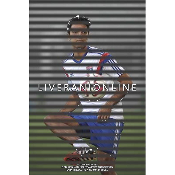 Echauffement - Clement GRENIER - 21.08.2014 - Lyon / Astra Giurgiu - Barrage aller Europa League Photo : Jean Paul Thomas / Icon Sport ag aldo liverani sas only italy