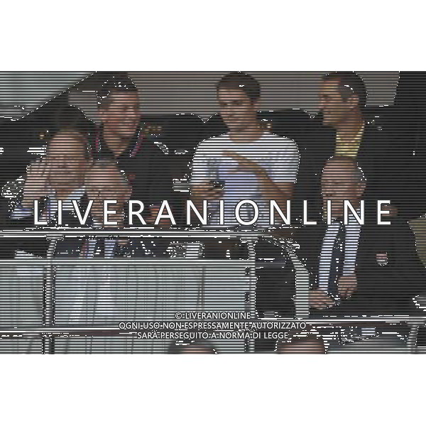 Jean Michel AULAS / Bernard LACOMBE - 21.08.2014 - Lyon / Astra Giurgiu - Barrage aller Europa League Photo : Jean Paul Thomas / Icon Sport ag aldo liverani sas only italy