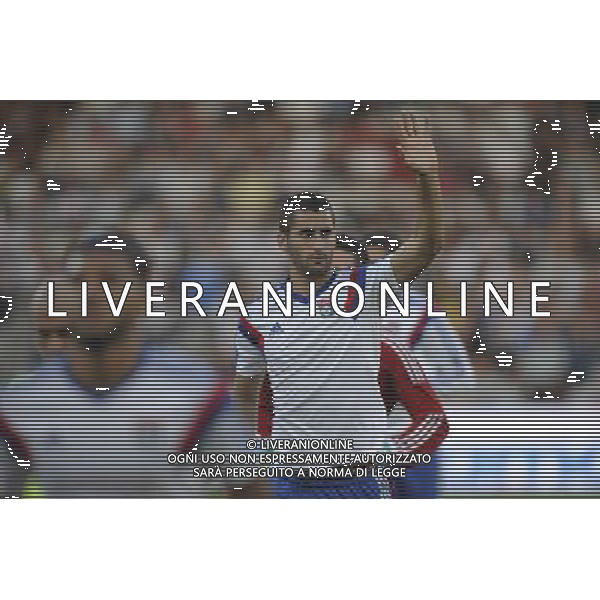 Echauffement - Maxime GONALONS - 21.08.2014 - Lyon / Astra Giurgiu - Barrage aller Europa League Photo : Jean Paul Thomas / Icon Sport ag aldo liverani sas only italy