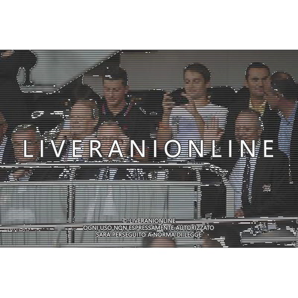 Michel MERCIER / Jean Michel AULAS / Bernard LACOMBE - 21.08.2014 - Lyon / Astra Giurgiu - Barrage aller Europa League Photo : Jean Paul Thomas / Icon Sport ag aldo liverani sas only italy