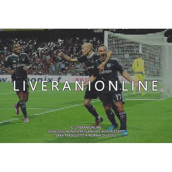 Joie Steed MALBRANQUE / Christophe Jallet - 21.08.2014 - Lyon / Astra Giurgiu - Barrage aller Europa League Photo : Jean Paul Thomas / Icon Sport AG ALDO LIVERANI SAS ONLY ITALY