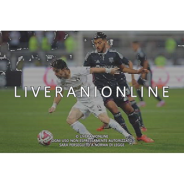 Vincent LABAN / Fares BAHLOULI - 21.08.2014 - Lyon / Astra Giurgiu - Barrage aller Europa League Photo : Jean Paul Thomas / Icon Sport AG ALDO LIVERANI SAS ONLY ITALY