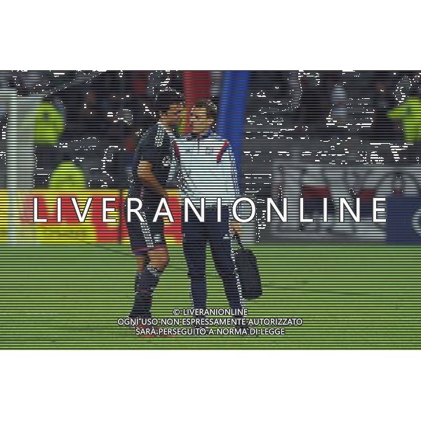 Blessure Clement Grenier - 21.08.2014 - Lyon / Astra Giurgiu - Barrage aller Europa League Photo : Jean Paul Thomas / Icon Sport AG ALDO LIVERANI SAS ONLY ITALY