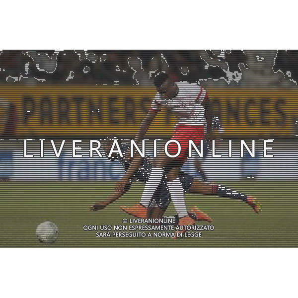 Mame ousmane CISSOKHO / Ibrahim AMADOU - 22.08.2014 - Nancy / Nimes - 4eme journee de Ligue 2 - Photo : Fred Marvaux / Icon Sport AG ALDO LIVERANI SAS ONLY ITALY