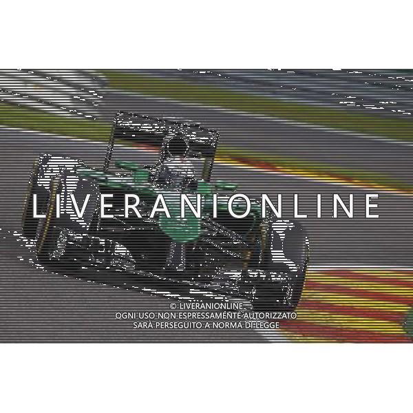 Andre Lotterer (GER) Caterham CT05. 23.08.2014. Formula 1 World Championship, Rd 12, Belgian Grand Prix, Spa Francorchamps, Belgium, Qualifying Day. AG ALDO LIVERANI SAS ONLY ITALY