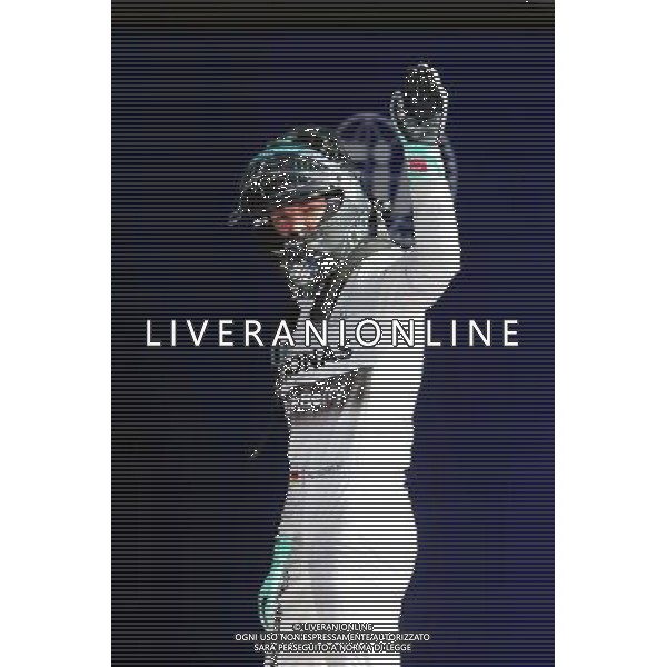 Nico Rosberg (GER) Mercedes AMG F1 celebrates his pole position in parc ferme. 23.08.2014. Formula 1 World Championship, Rd 12, Belgian Grand Prix, Spa Francorchamps, Belgium, Qualifying Day. AG ALDO LIVERANI SAS ONLY ITALY