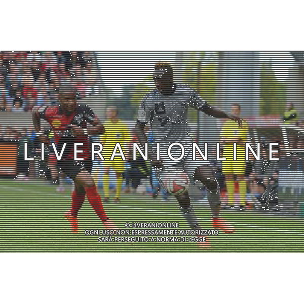 Benjamin MENDY - 23.08.2014 - Guingamp / Marseille - 3e journee Ligue 1 Photo : Gaston Petrelli / Icon Sport AG ALDO LIVERANI SAS ONLY ITALY
