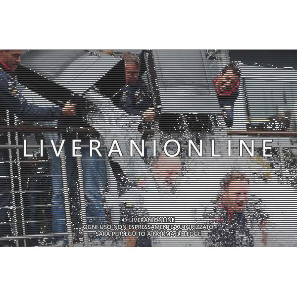 (L to R): Adrian Newey (GBR) Red Bull Racing Chief Technical Officer and Christian Horner (GBR) Red Bull Racing Team Principal take part in the ALS ice bucket challenge. 23.08.2014. Formula 1 World Championship, Rd 12, Belgian Grand Prix, Spa Francorchamps, Belgium, Qualifying Day. AG ALDO LIVERANI SAS ONLY ITALY