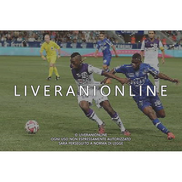 Steeve YAGO / Floyd AYITE - 23.08.2014 - Bastia / Toulouse - 3e journee Ligue 1 Photo : Michel Maestracci / Icon Sport AG ALDO LIVERANI SAS ONLY ITALY
