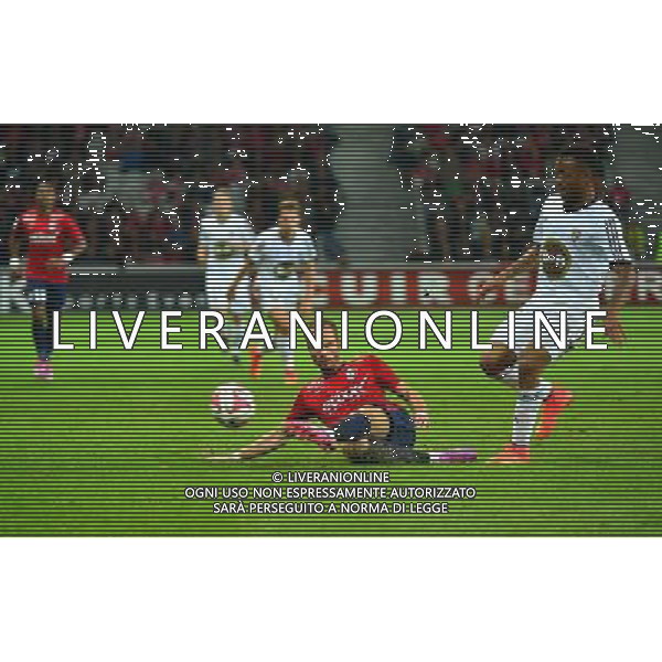 David ROZEHNAL / Jordan AYEW - 23.08.2014 - Lille / Lorient - 3e journee Ligue 1 Photo : Dave Winter / Icon Sport AG ALDO LIVERANI SAS ONLYITALY