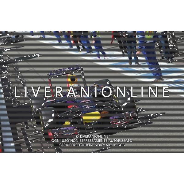 Sebastian Vettel (GER) Red Bull Racing RB10. 24.08.2014. Formula 1 World Championship, Rd 12, Belgian Grand Prix, Spa Francorchamps, Belgium, Race Day. AG ALDO LIVERANI SAS ONLY ITALY