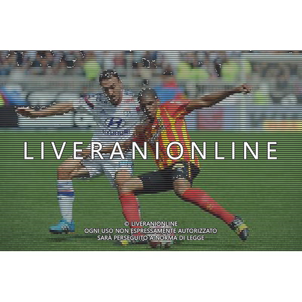 Steed MALBRANQUE / Ludovic BAAL - 24.08.2014 - Lyon / Lens - 3e journee Ligue 1 Photo : Jean Paul Thomas / Icon Sport AG ALDO LIVERANI SAS ONLY ITALY