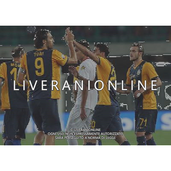 24-08-14 COPPA ITALIA VERONA CREMONESE LAZAROS ESULTANZA FOTO EXPRESS-AG ALDO LIVERANI SAS