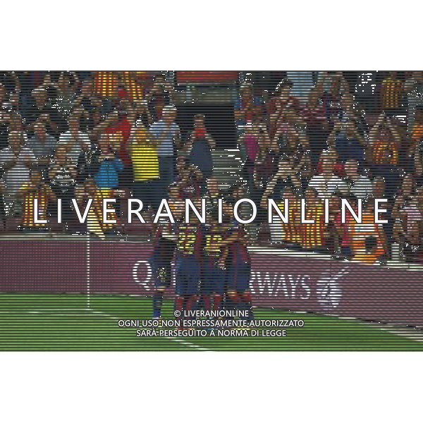 Joie Lionel Messi - 24.08.2014 - Barcelone / Elche - 1ere journee Liga Photo : Aop press / Icon Sport AG ALDOL IVERANI SAS ONLY ITALY