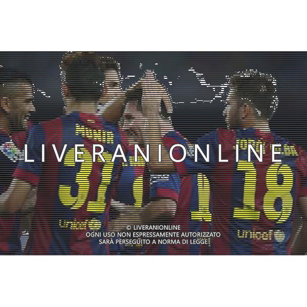 Joie Lionel Messi - 24.08.2014 - Barcelone / Elche - 1ere journee Liga Photo : Aop press / Icon Sport AG ALDO LIVERANI SAS ONLY ITALY