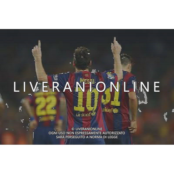 Joie Lionel Messi - 24.08.2014 - Barcelone / Elche - 1ere journee Liga Photo : Aop press / Icon Sport AG ALDO LIVERANI SAS ONLY ITALY