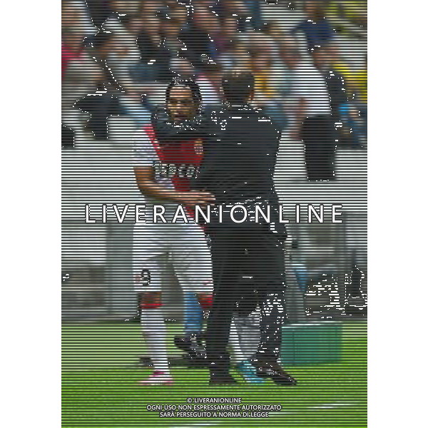 Radamel FALCAO / Leonardo JARDIM - 24.08.2014 - Nantes / Monaco - 3e journee Ligue 1 Photo : Dave Winter / Icon Sport AG ALDO LIVERANI SAS ONLY ITALY