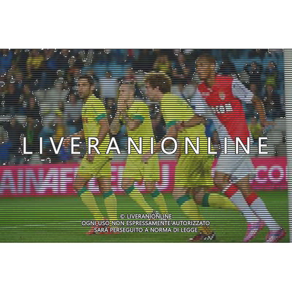 Deception Kian HANSEN - 24.08.2014 - Nantes / Monaco - 3e journee Ligue 1 Photo : Dave Winter / Icon Sport AG ALDO LIVERANI SAS ONLY ITALY