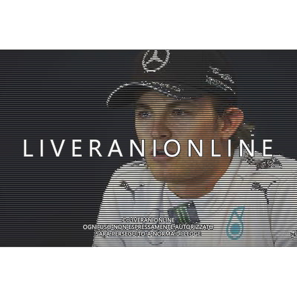 Nico Rosberg (GER) Mercedes AMG F1 in the FIA Press Conference. 24.08.2014. Formula 1 World Championship, Rd 12, Belgian Grand Prix, Spa Francorchamps, Belgium, Race Day. AG ALDO LIVERANI SAS ONLY ITALY