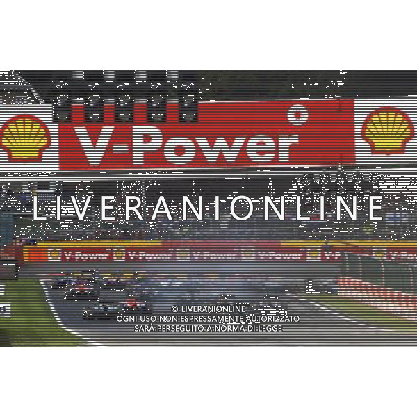 The start of the race. 24.08.2014. Formula 1 World Championship, Rd 12, Belgian Grand Prix, Spa Francorchamps, Belgium, Race Day. AG ALDO LIVERANI SAS ONLY ITALY