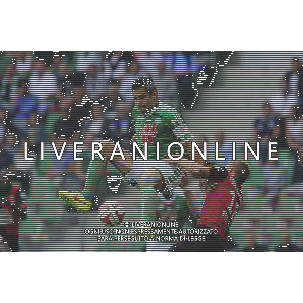 Loic PERRIN - 24.08.2014 - Saint Etienne / Rennes - 3eme journee Ligue 1 Photo : Jean Paul Thomas / Icon Sport /Agenzia Aldo Liverani sas - ITALY ONLY - EDITORIAL USE ONLY