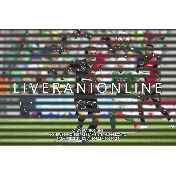 Romain DANZE - 24.08.2014 - Saint Etienne / Rennes - 3eme journee Ligue 1 Photo : Jean Paul Thomas / Icon Sport /Agenzia Aldo Liverani sas - ITALY ONLY - EDITORIAL USE ONLY