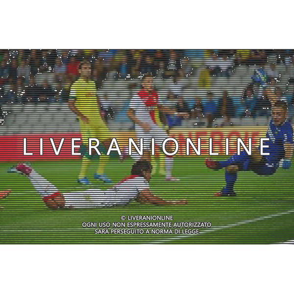 But Radamel FALCAO - 24.08.2014 - Nantes / Monaco - 3e journee Ligue 1 Photo : Dave Winter / Icon Sport /Agenzia Aldo Liverani sas - ITALY ONLY - EDITORIAL USE ONLY