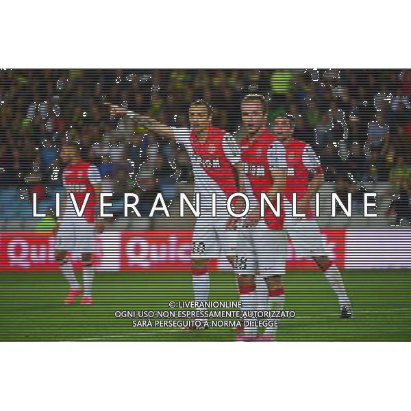 Dimitar BERBATOV / Valere GERMAIN - 24.08.2014 - Nantes / Monaco - 3e journee Ligue 1 Photo : Dave Winter / Icon Sport /Agenzia Aldo Liverani sas - ITALY ONLY - EDITORIAL USE ONLY