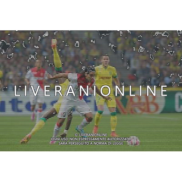 Radamel FALCAO / Papy Mison DJILOBODJI - 24.08.2014 - Nantes / Monaco - 3e journee Ligue 1 Photo : Dave Winter / Icon Sport /Agenzia Aldo Liverani sas - ITALY ONLY - EDITORIAL USE ONLY